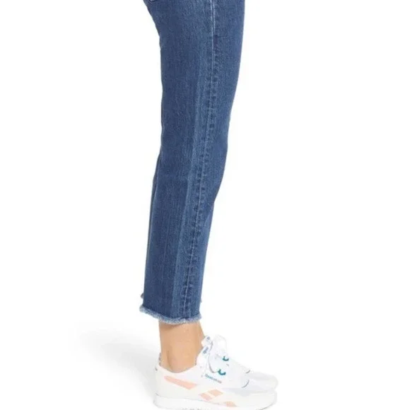 Wedgie High Waist Ankle Straight Leg Jeans​